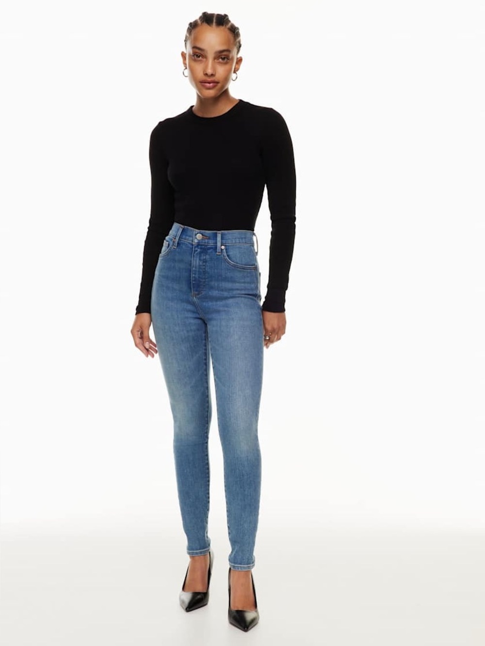Aritzia Denim Forum The Lola High Rise Stretch Skinny 26L Size 30
